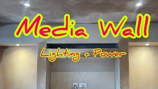Installing Electrics To A Media Wall - Electricians Life UK