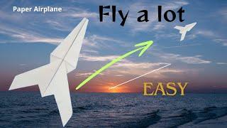 How to Make Many Paper Airplanes Fly late into the night - airplane origami #papercraft #origami