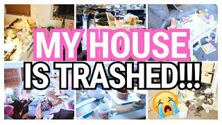 *NEW* HUGE WHOLE HOUSE DECLUTTER, CLEAN AND ORGANIZE//MESSY HOUSE TRANSFORMATION IN 8 STEPS