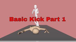 Callum Highfield Basic Kick + Collapse (part1) - Maya 3D Animation