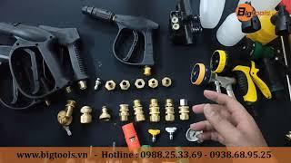 Các loại dây và súng xịt rửa xe thông dụng có tại cửa hàng Bigtools