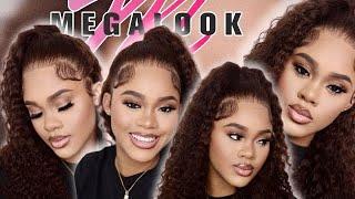 THE PERFECT CHESTNUT DEEP WAVE LACE FRONT WIG | MEGALOOK HAIR