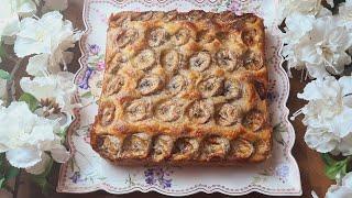 Банановый пирог. Banana cake. 