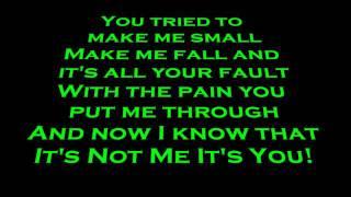 Skillet- It's Not Me It's You Lyrics (HD)