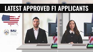  Latest Successful F1 Visa Applicants