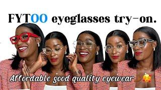 R80/$4 good quality eyeglasses bargain!| FYTOO an affordable prescription eyeglasses online store