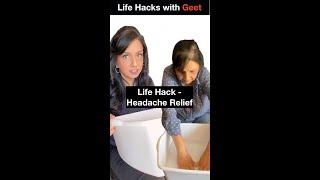 Best Headache Trick | Sar Dard Ho Raha Hai to Try | Life Hacks in Hindi | The Official Geet #shorts