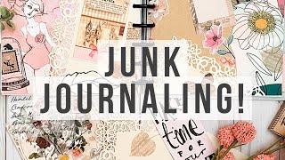 Plan With Me - Junk Journal Inspired Spread | Classic Happy Planner | Creative Journaling Sept 2022