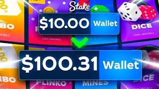 $10 TO $100 with STAKE STRATEGIES! (Complete)