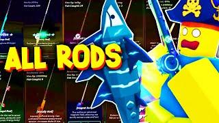 *UPDATED* How To GET ALL FISHING RODS SHOWCASE in FISCH! ROBLOX