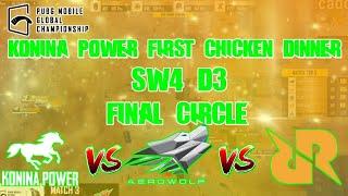 KONINA POWER FIRST CHICKEN DINNER IN SUPER WEEKEND 4 DAY 3 | PMGC