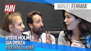 STEVE HOLMES, GIA DERZA et EVELYN CLAIRE - AVN Expo 2020 avec Benzaie