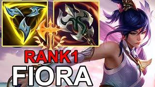 LOL CN BEST FIORA - 14FIORA vs Olaf Master - Challenger Fiora Gameplay S14.20