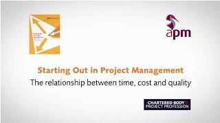 Starting Out in Project Management: What is the time cost quality triangle?