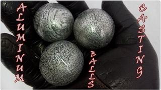 Aluminum balls lost-foam casting (using ping-pong balls)