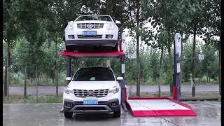 Outdoor 2 post car parking lift combined-NOSTEC