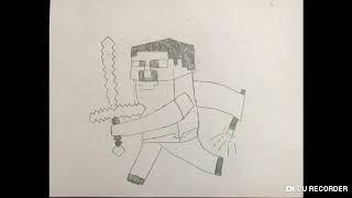 My Drawing of Minecraft Steve