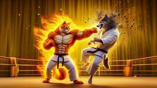 Epic Showdown: Ginger Cat's Karate Revenge 