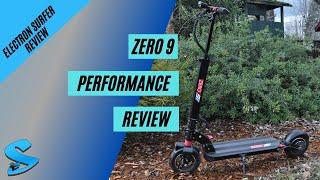 Zero 9 Electric Scooter Review and Performance Testing Results!