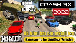 GTA5 Game Crash After Installing Mods ? | FIXED! | Gameconfig File For Limitless Vehicle | 2022