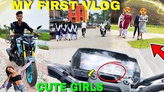 MY FIRST VLOG & CUTE GIRLS REACTION | BADSHA 999M