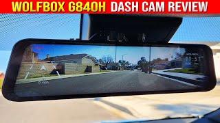 Wolfbox NEW G840H Mirror Dash Cam Review (WIFI App, Park Mode & Park Assist)