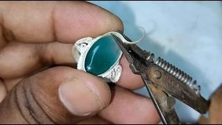 New design silver ring making ! How to make a ring jewelry