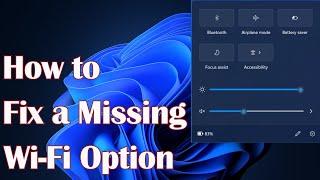 How to Fix a Missing Wi-Fi Option in Windows 11