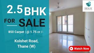 2.5 BHK Flat Available In Niharika For Sale | Carpet 850 | Swagat Properties