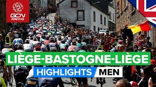 Long Range Attacks After A Battle Of Attrition! | Liège Bastogne Liège 2022 Men's Highlights