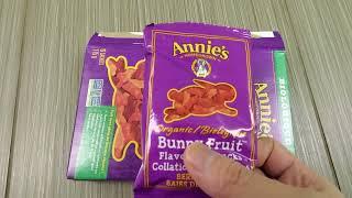 Review Annie HomeGrown Organic Bunny Fruit Flavoured Snacks Vegan