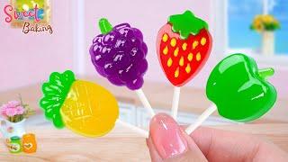 Mini Fruit Rainbow JellyBeautiful Miniature Rainbow Fruit Jelly Cake Decorating IdeasSweet Baking