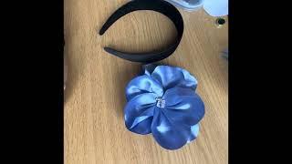 How to make a fabric flower - DIY satin flower tutorial for fascinators