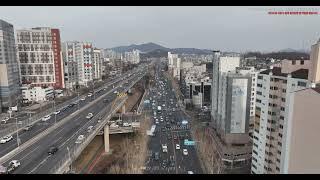 마포구청역, 함성월드빌아파트1차, 상암마젤란아파트, 한국다원호간보, 서울 마포구 망원동 드론영상소스 DJI 0476