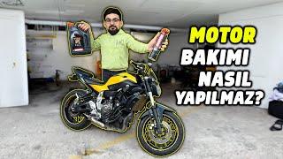 MOTOR BAKIMI - BU BENZİN NEREDEN GELİYOR ? - MT 07