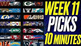 WEEK 11 Predictions for ALL NFL GAMES 2024| EXPERT PICKS