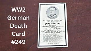 WW2 German Death Card #249