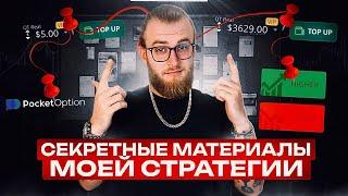 с $5 до $3.629 Долларов! Самая прибыльная стратегия Бинарных опционов | Трейдинг PocketOption 2024