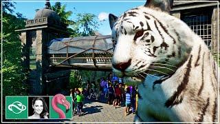  Building a White Bengal Tiger Temple Habitat with Overpass | Planet Zoo Franchise Mode