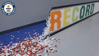 Longest Domino Wall Topple - Guinness World Records