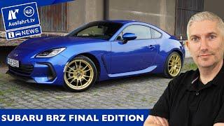 Subaru BRZ Final Edition Ausstattung Leistung und Preis | AusfahrtTV News