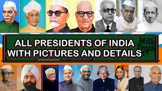 List of Presidents of India from 1950-2020 with Pictures and detailed Information For Students kids