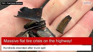 Hundreds of Cars Left Stranded: What Caused This Massive Flat Tire Crisis?