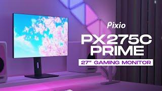 Pixio PX275C Prime - 27 inch 1440p 100Hz DCI-P3 90% IPS HDR Edge to Edge Productivity Gaming Monitor