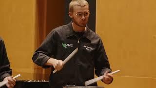 UNT Drum Line in Poland: Declaration of Two-Hand Independence by J. T. Baker