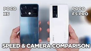 POCO X6 vs POCO F5 Pro SPEED TEST & CAMERA Comparison | Zeibiz