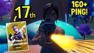 Placed 17th in a 160+ PING ZERO BUILD Tournament!