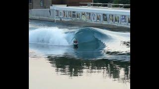 Vicki Reale gets glassy at the eBodyboarding.com Texas Tube Tour.