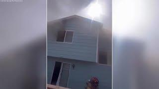 Firefighters battle fire at a Colorado Springs home