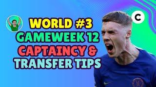 FPL GW12 TRANSFER TIPS  WORLD RANKED #3 | GAMEWEEK 12 | Fantasy Premier League 2024/25